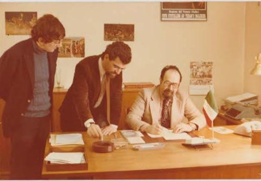 Achille Ribechi con Leonardo Di Girolamo e Sergio Scapin