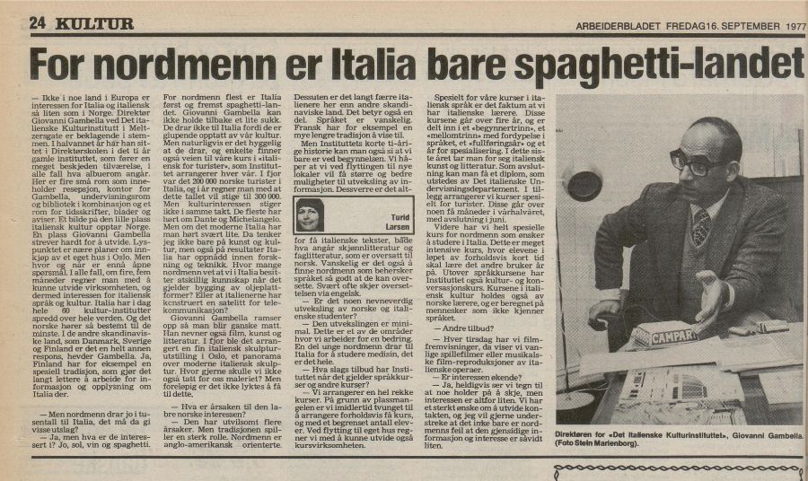 Immagine dell'articolo originale del giornale norvegese.