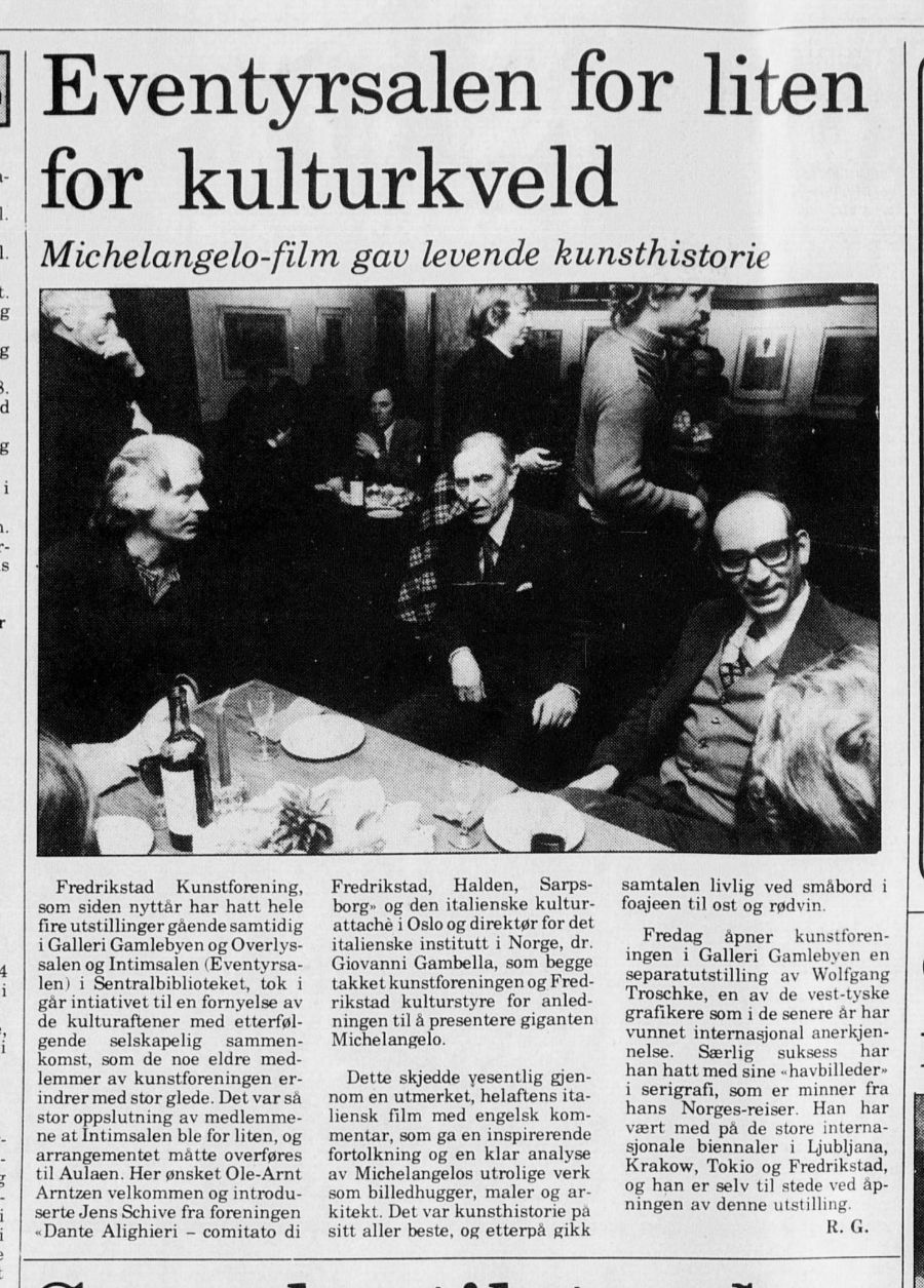 Immagine dell'articolo originale del giornale norvegese.