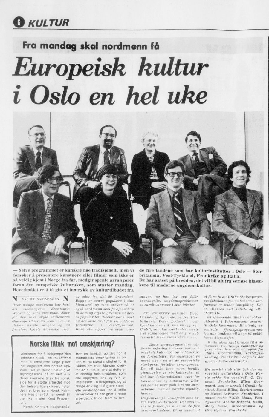Articolo del giornale Nationen del 13 marzo 1980